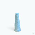 Indlæs billede til gallerivisning Høj vase med blonde - lyseblå Hav-Mose-Fjord Keramik af kunsthåndværker Susanne Talbot
