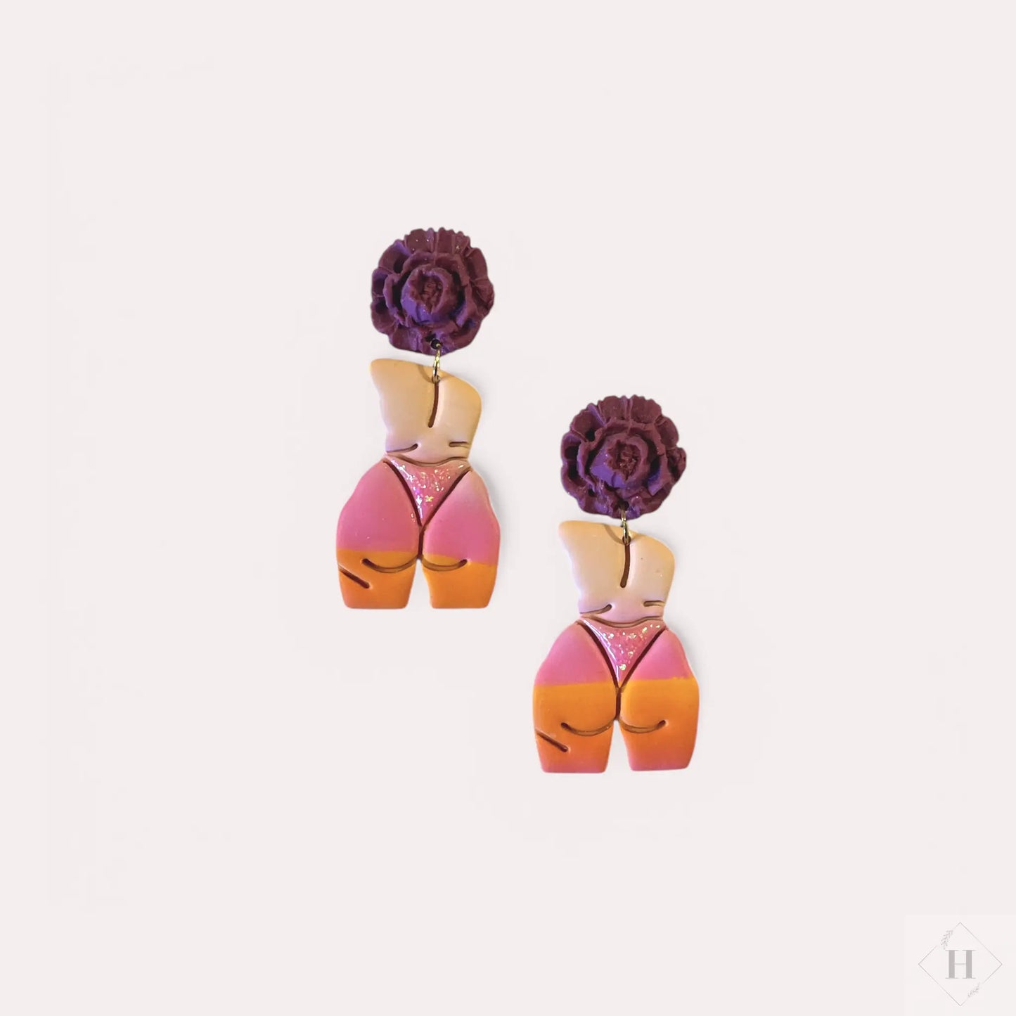 Gradient damer med blomster Øjenguf