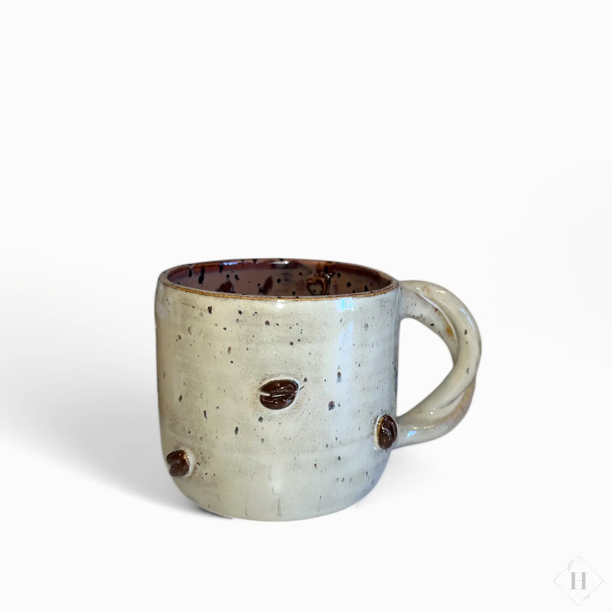 Krus med hank - kaffebønner Clay by Hornstrup