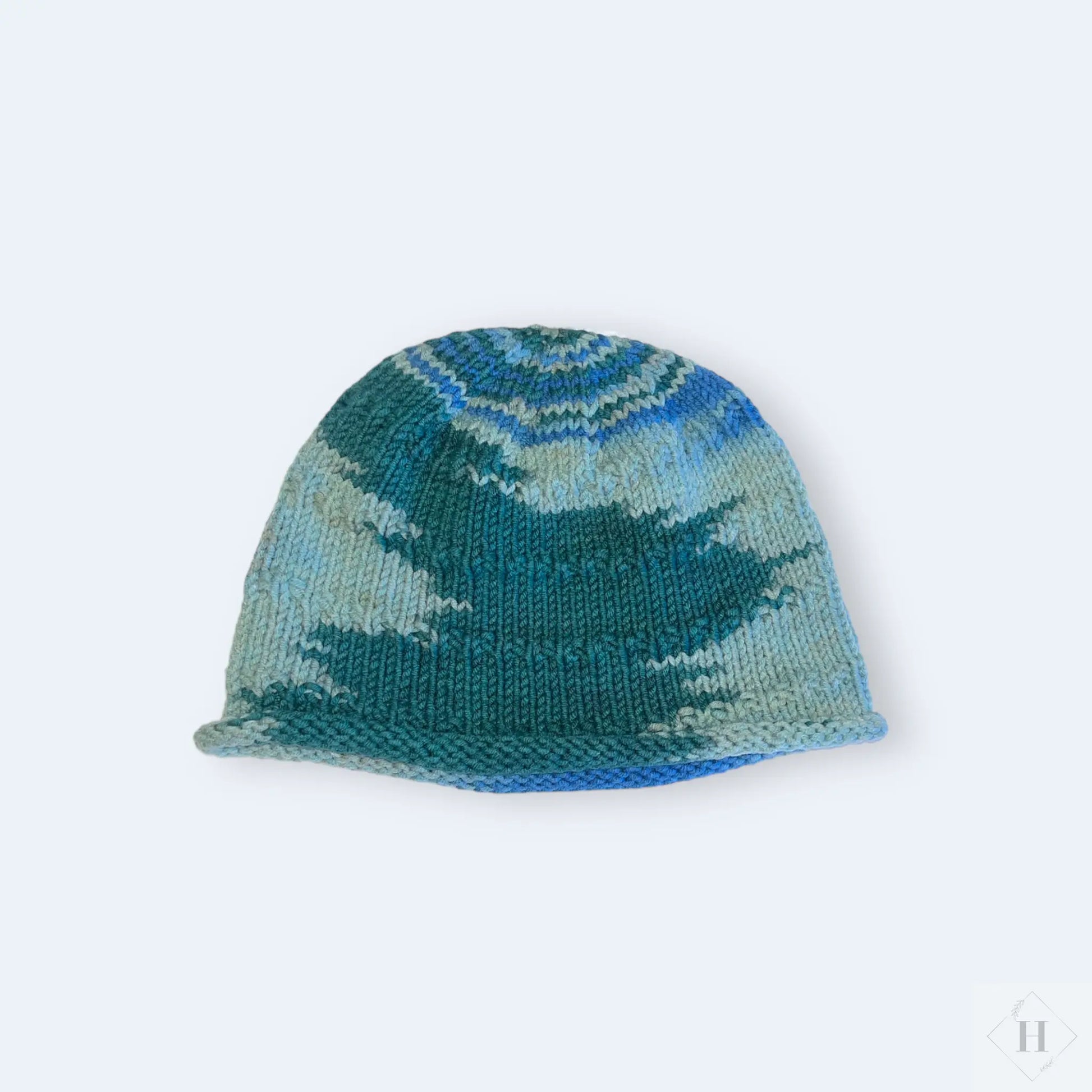 Strikket hue str 46-48 Jnortheved