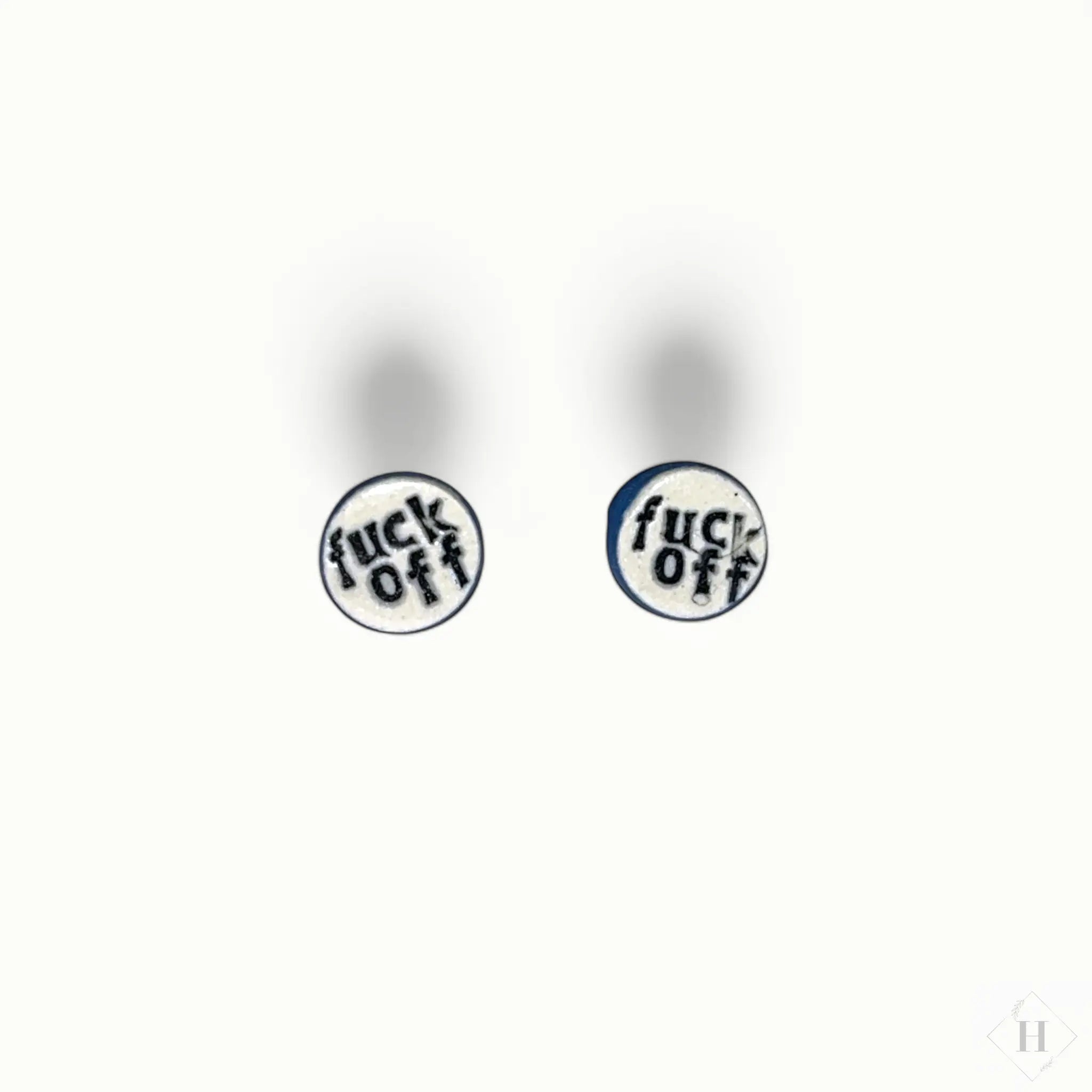 Ørestikkere i keramik - Fuck off Lisbeth Børglum