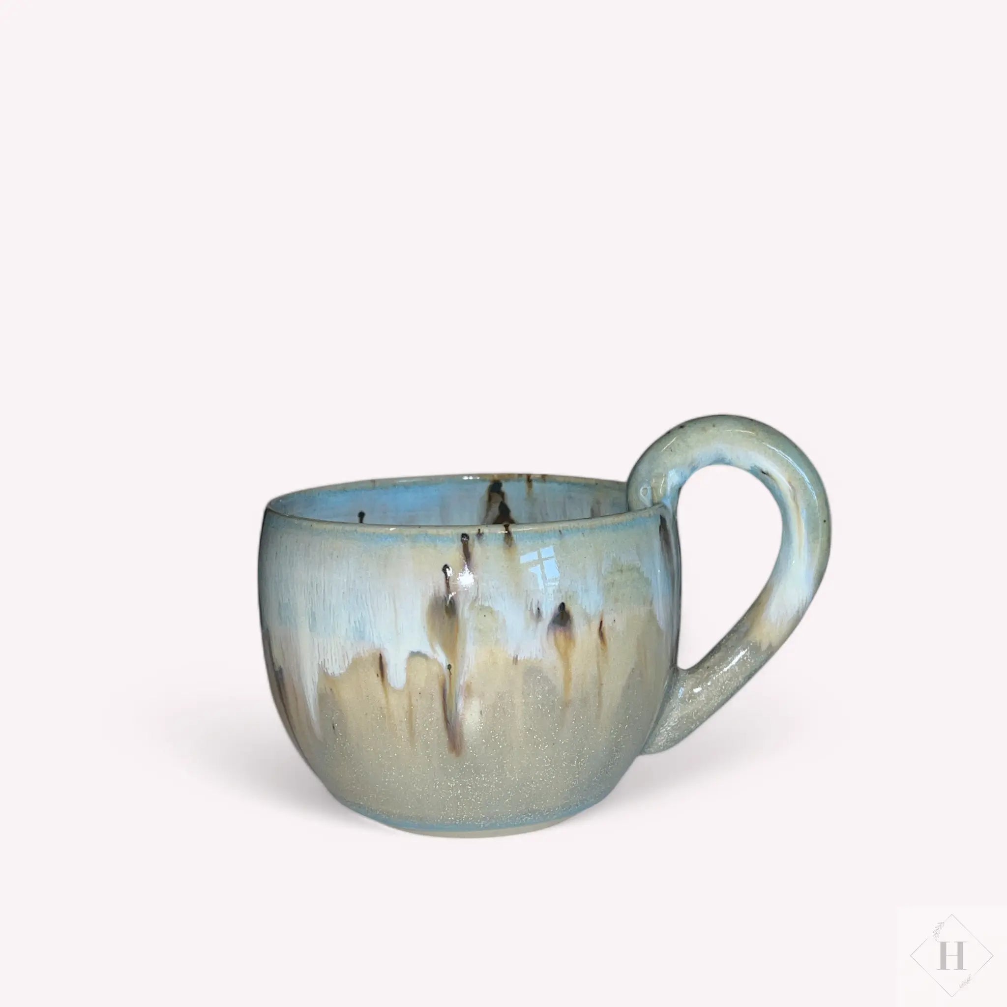 Hjerte krus - lyseblå latte Jøwjøw