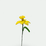 Indlæs billede til gallerivisning Håndlavet blomst i glasperler - påskelilje Kaimers krea
