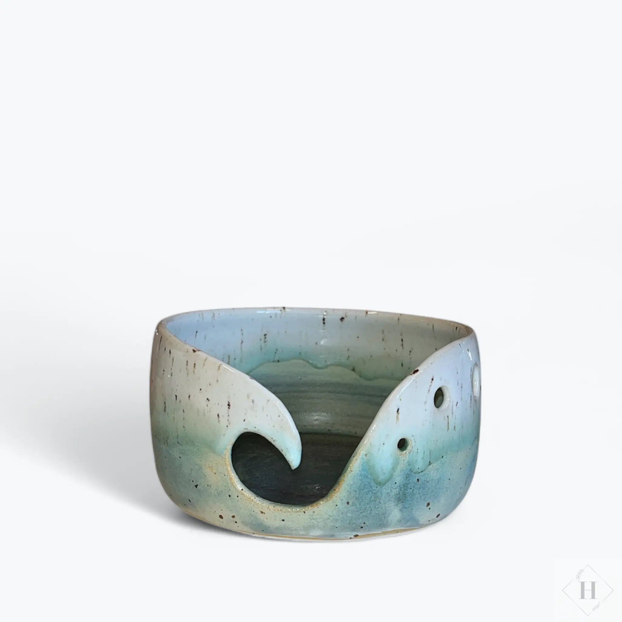 Garnskål i keramik - blågrøn Clay by Hornstrup