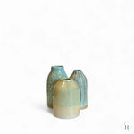 Indlæs billede til gallerivisning Mini vase i stentøj - vissen grøn Camilla Gellert Keramik
