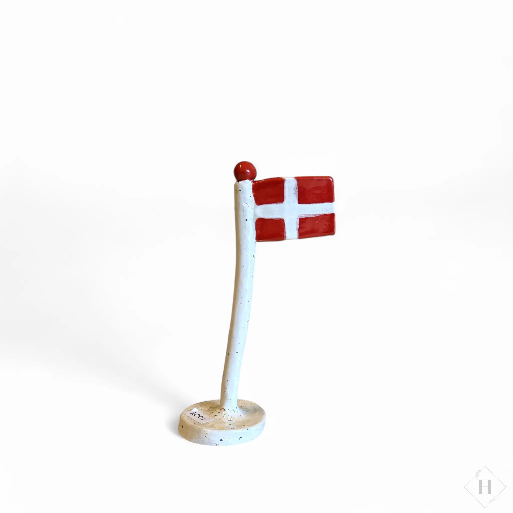 Keramik flag - hvid confetti By Victoria Juul