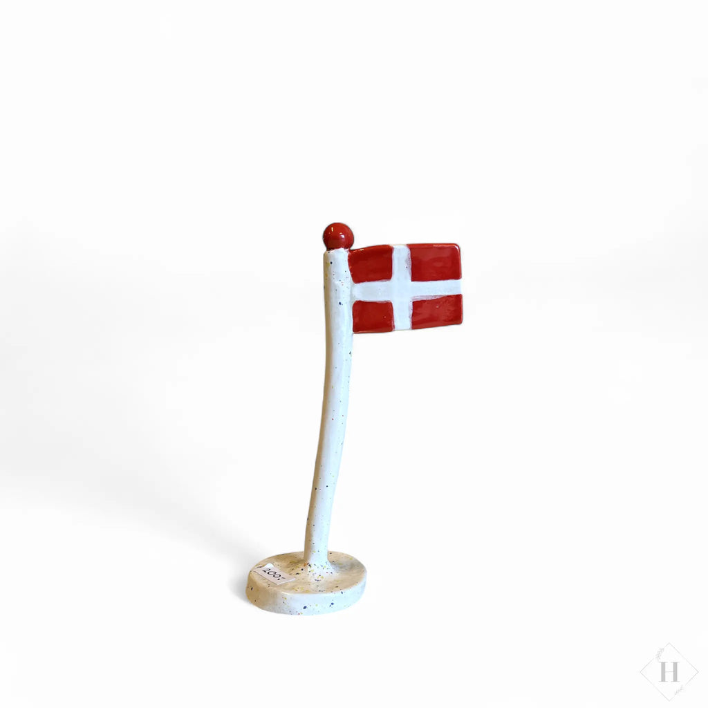 Keramik flag - hvid confetti By Victoria Juul