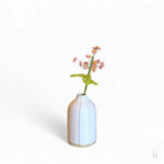 Indlæs billede til gallerivisning Mini vase i stentøj - stribet hvid Camilla Gellert Keramik
