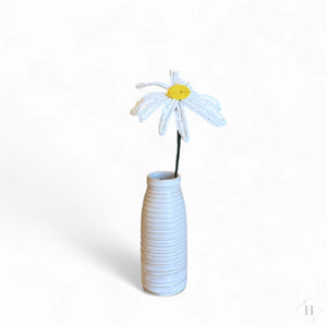 Mini vase i stentøj - spiral hvid Camilla Gellert Keramik