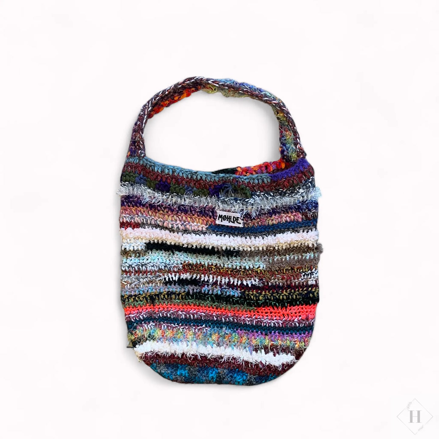 Hæklet totebag - neon pink Møhlde