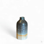 Indlæs billede til gallerivisning Mini vase i stentøj - grøn spættet kanter Camilla Gellert Keramik
