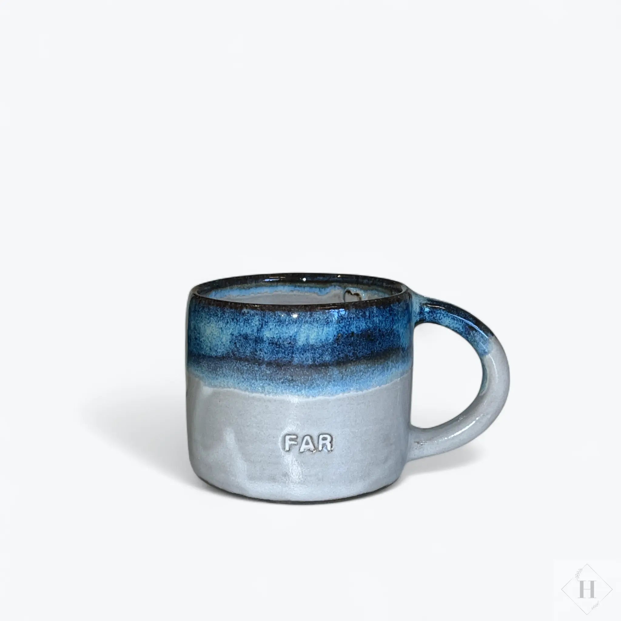 Krus med hank - blå (Far) Clay by Hornstrup
