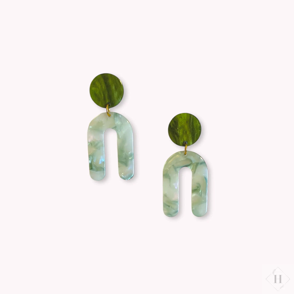 Statement ørering - forest green Winther Design