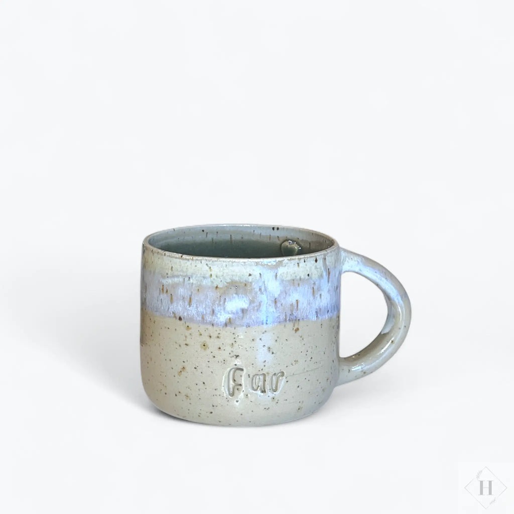 Krus med hank - råhvid/natur  (Far) Clay by Hornstrup