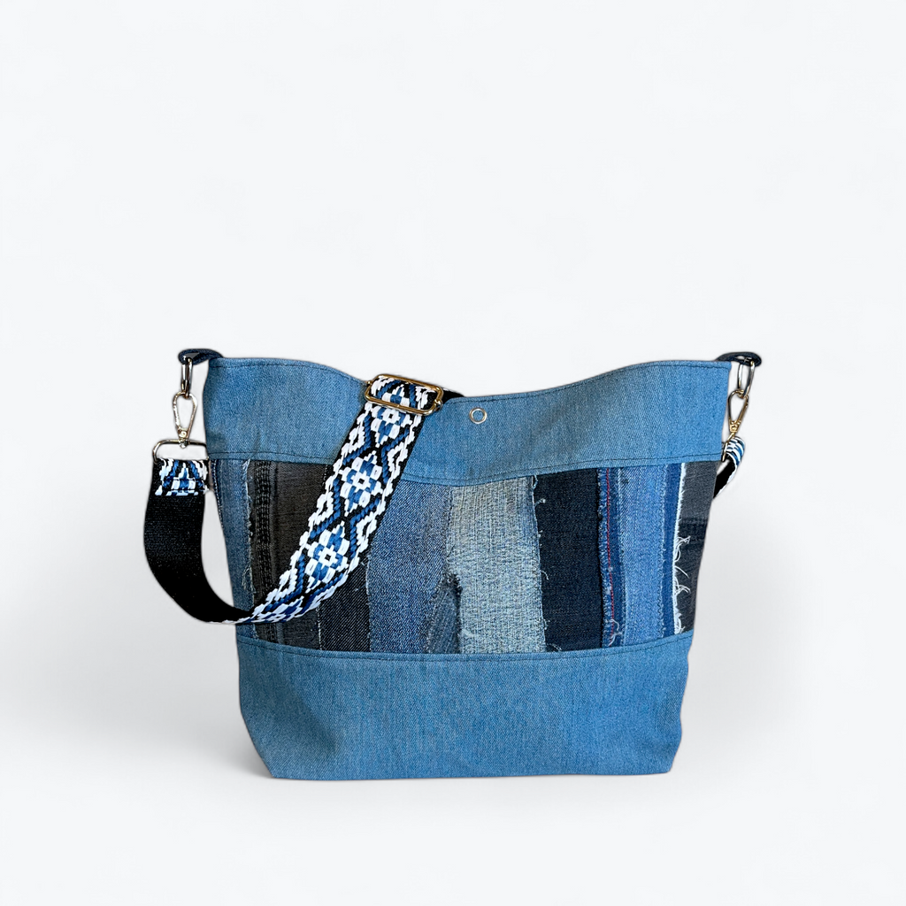 Skuldertaske - denim Karina Bøgelund