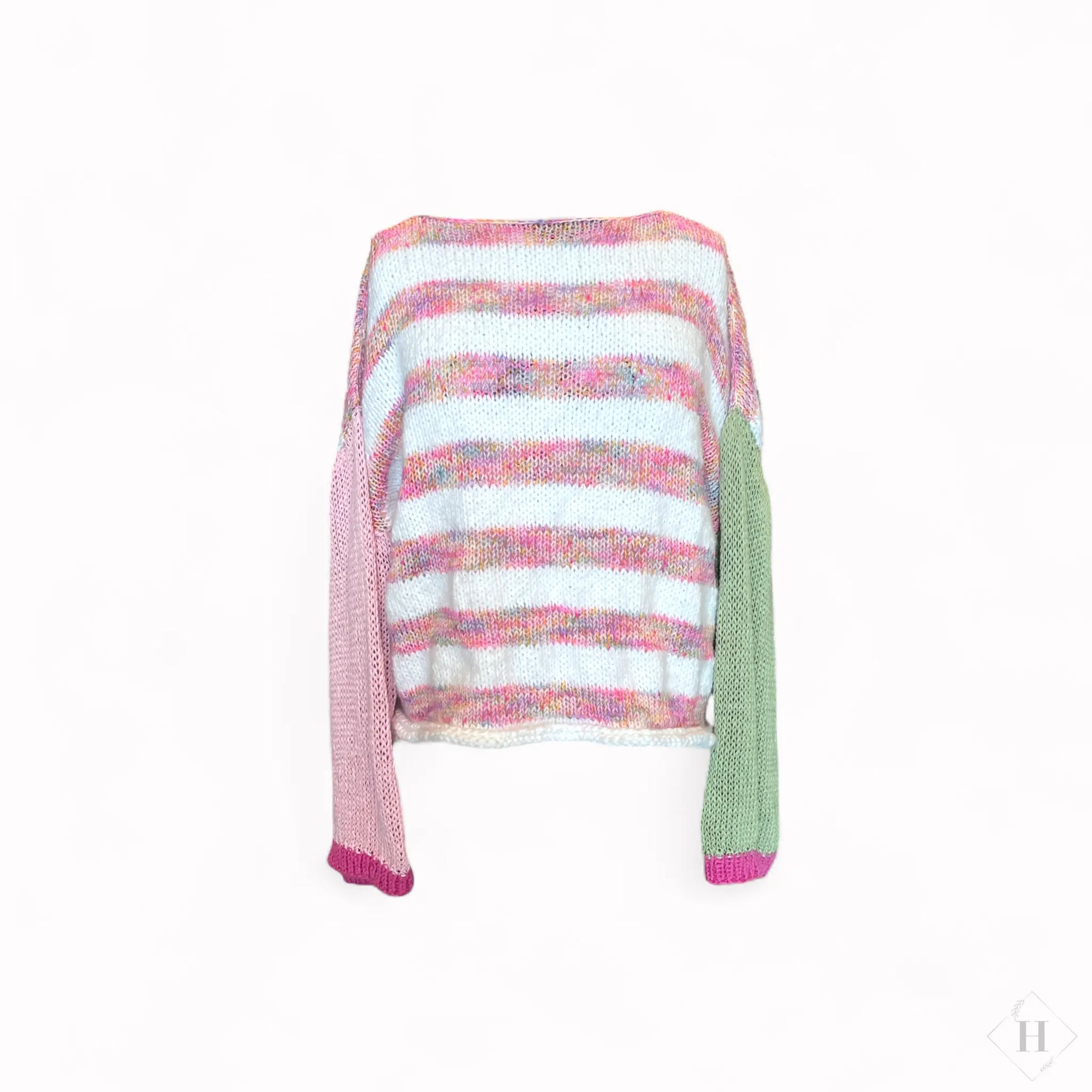 Oversize strik i pastel farver By Victoria Juul