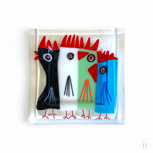 Glasfad med fugle Gitte Bramm