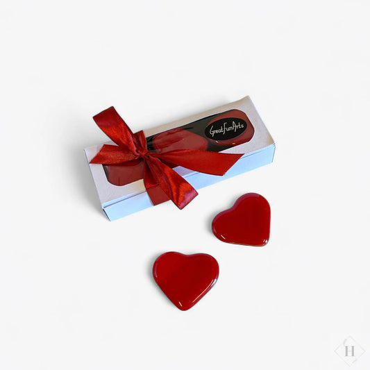 Glas hjerter til dekoration | pk med 6 stk Great Fun Arts