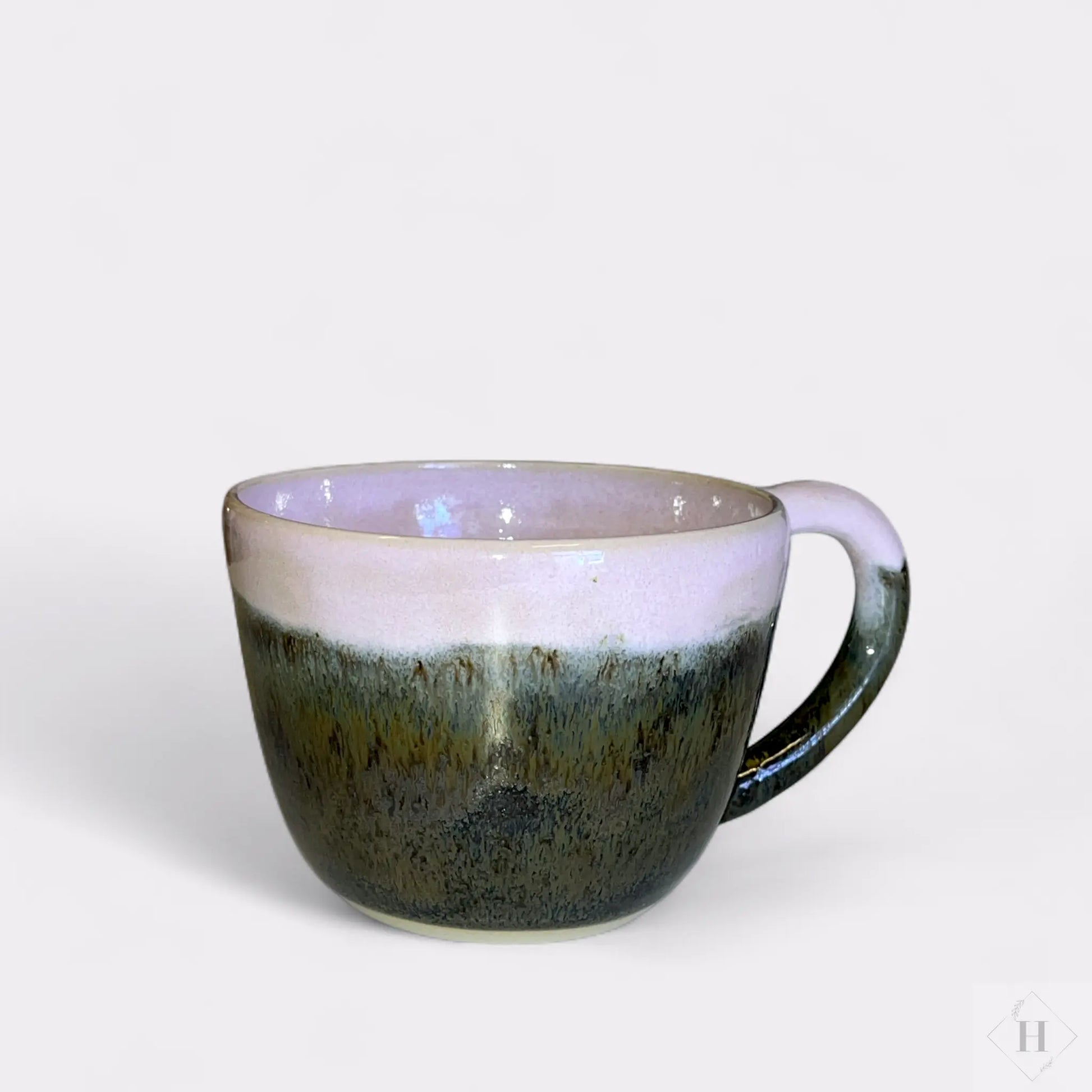 Hjerte krus - lyserød/brun Jøwjøw