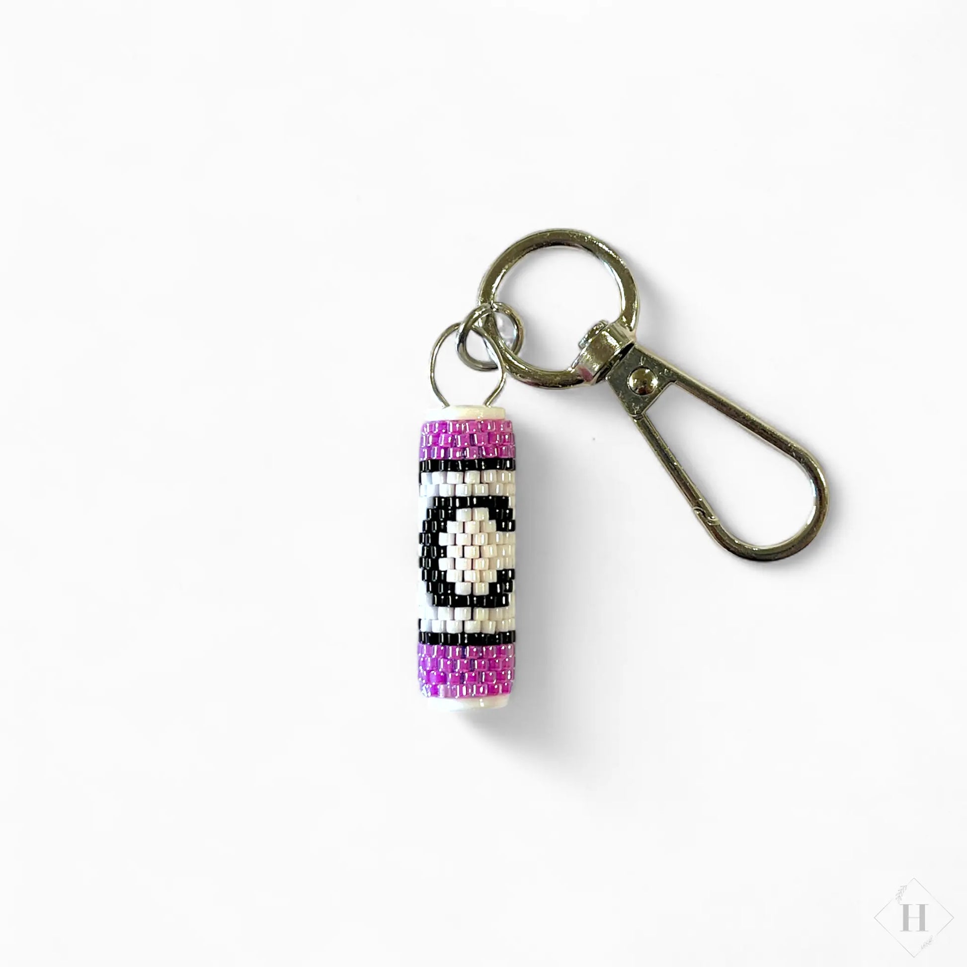 Nøglering af miyuki perler - bogstav Sara Engel