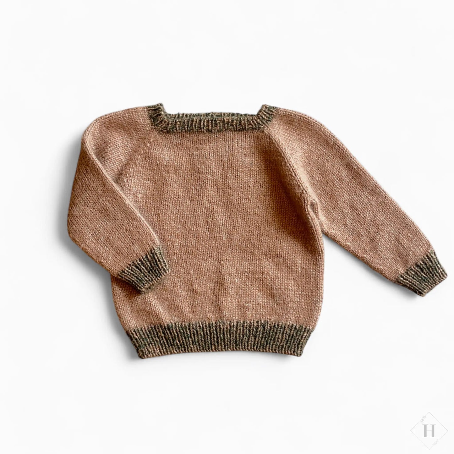 Børnestrik | Langærmet trøje str 4-5år Famalut