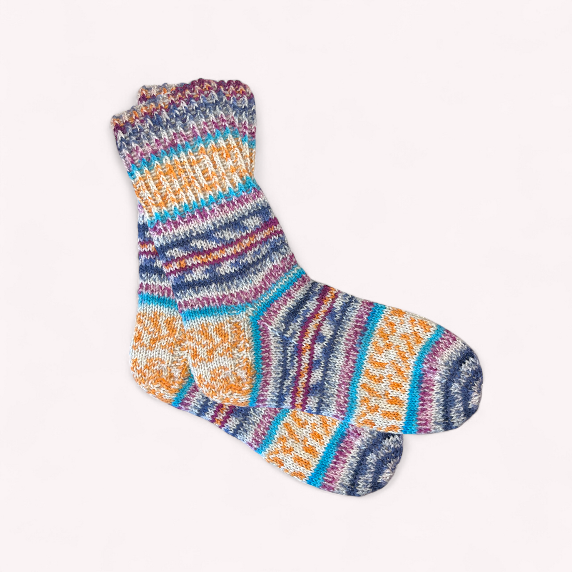 Strikkede strømper str 36-37 Håndlavet af