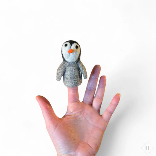 Filtet fingerdukke - Pingvin Their Story