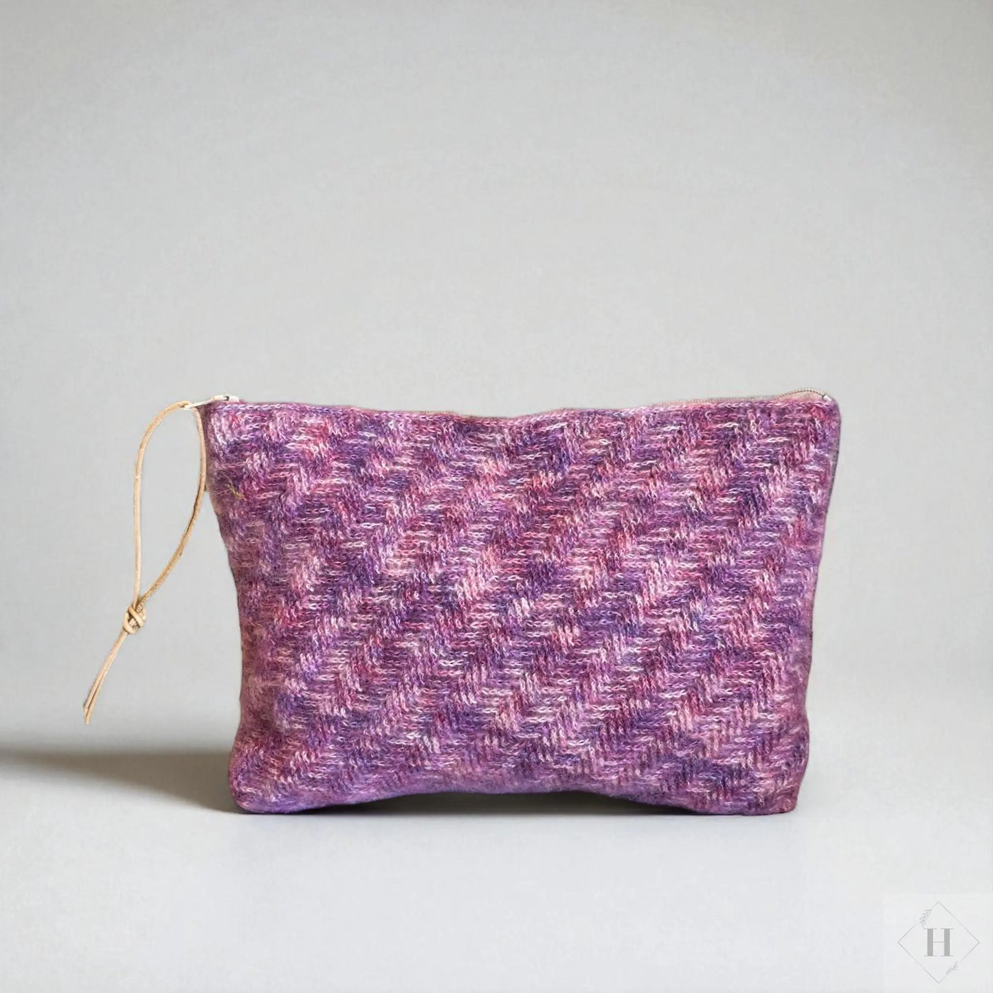 Luksus hæklet pung i silk mohair - lilla Vera Hjerrild