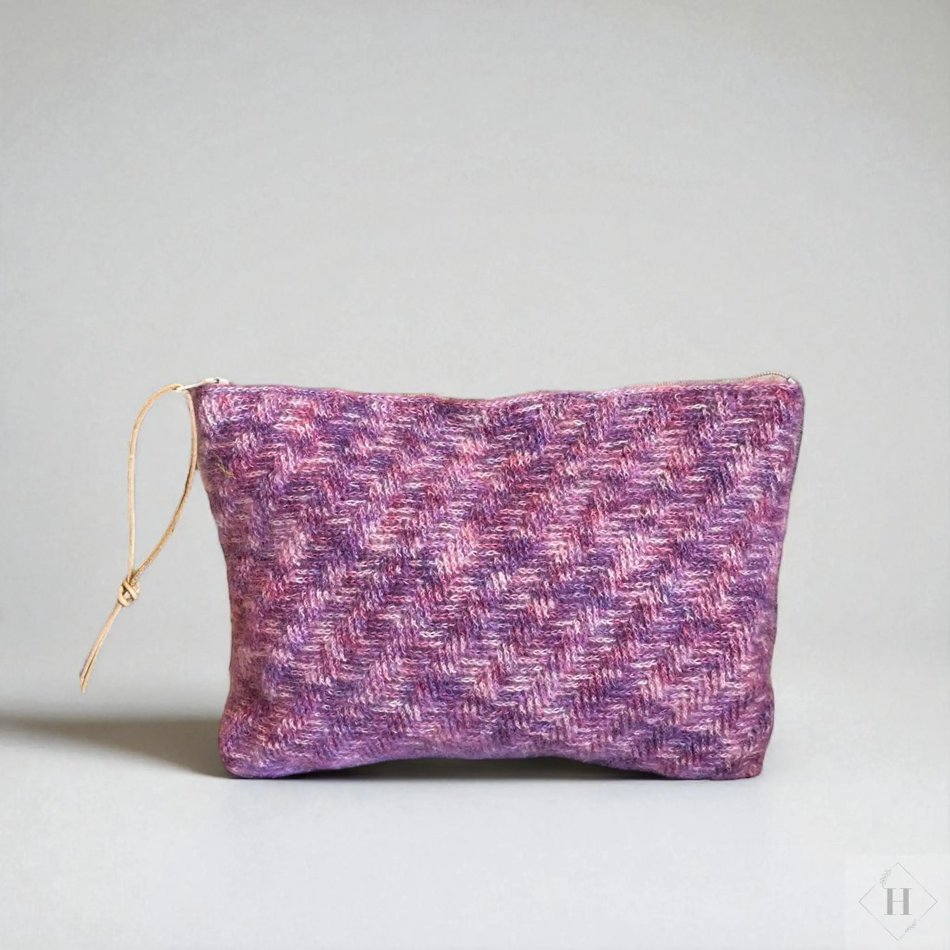Luksus hæklet pung i silk mohair - lilla Vera Hjerrild