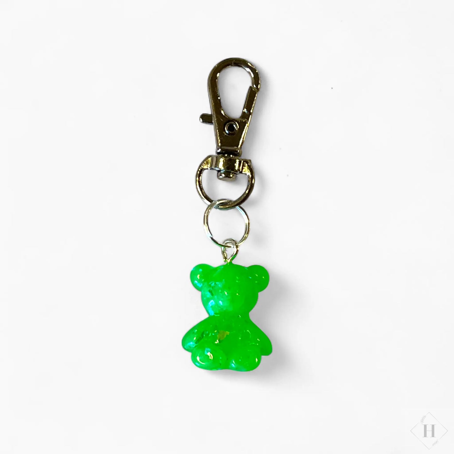 Lille nøglering med bamse - glow in the dark (flere varianter) Great Fun Arts