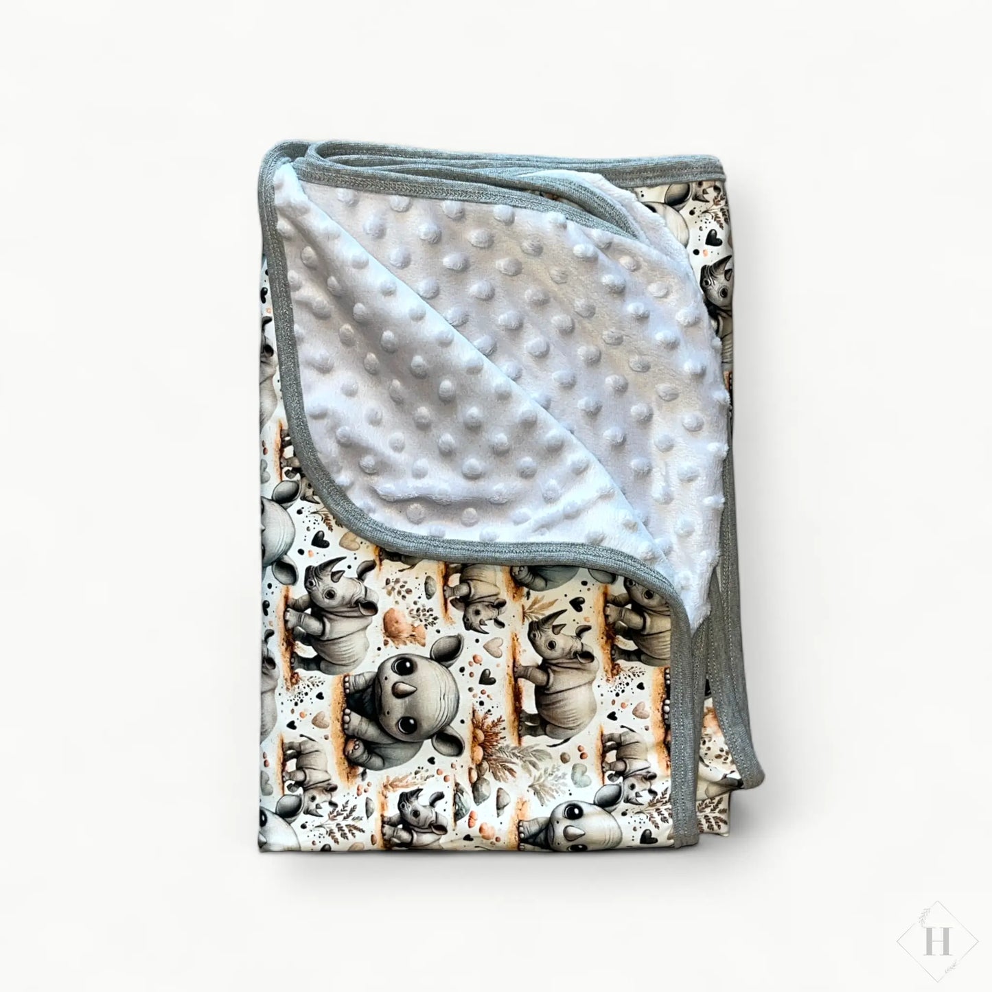 Håndlavet Baby Tæppe Jersey 70x100cm - Blødt Minky Fleece Tæppe til Barnevogn Louifax