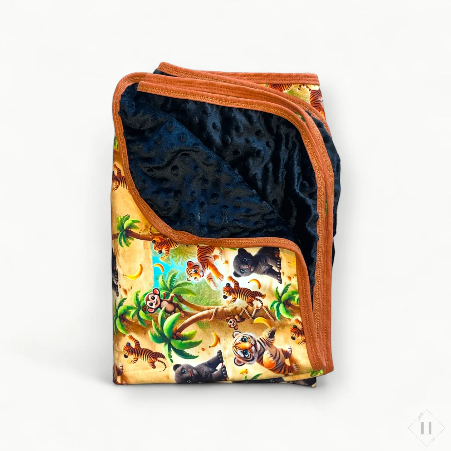 Håndlavet Baby Tæppe Jersey 70x100cm - Blødt Minky Fleece Tæppe til Barnevogn Louifax