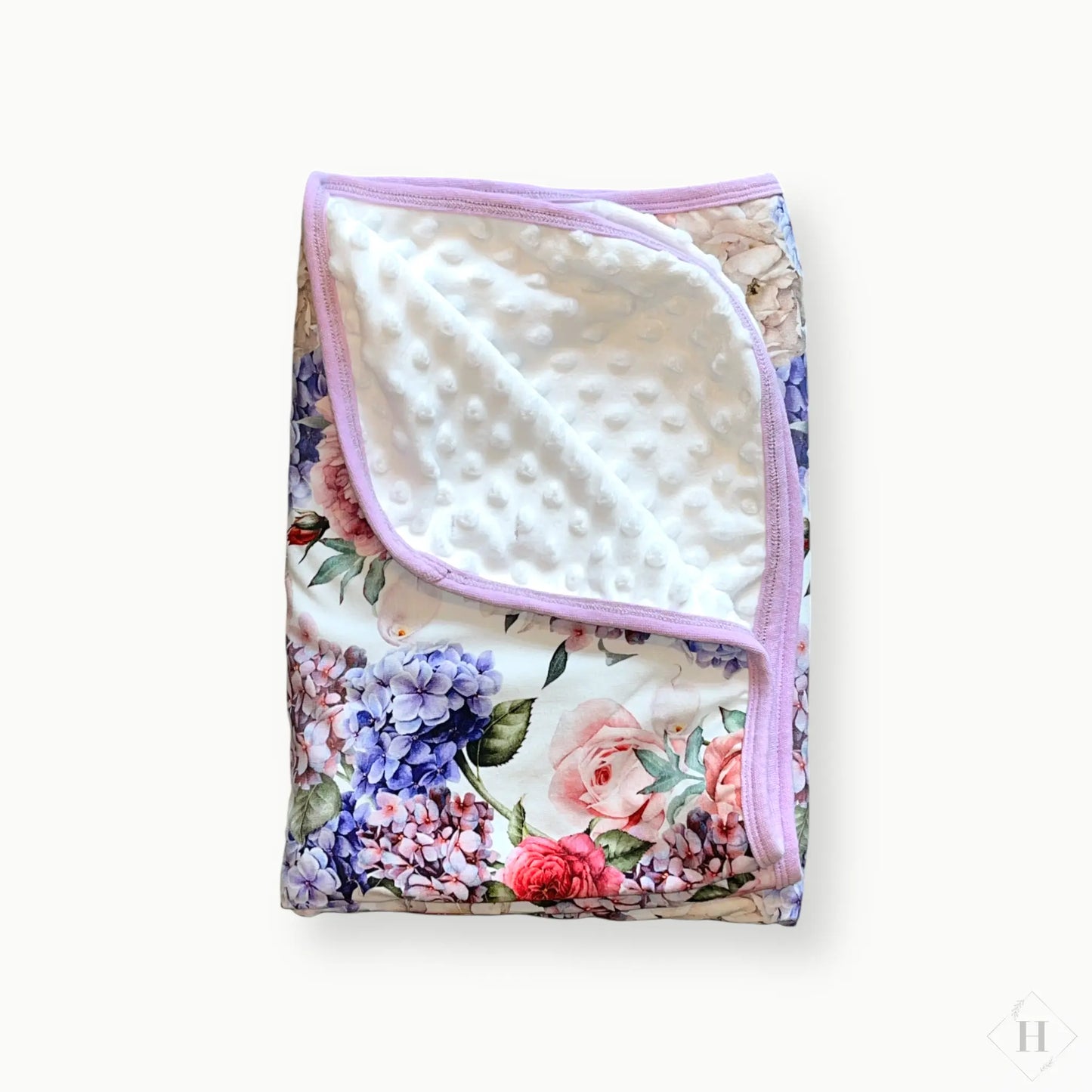 Håndlavet Baby Tæppe Jersey 70x100cm - Blødt Minky Fleece Tæppe til Barnevogn Louifax