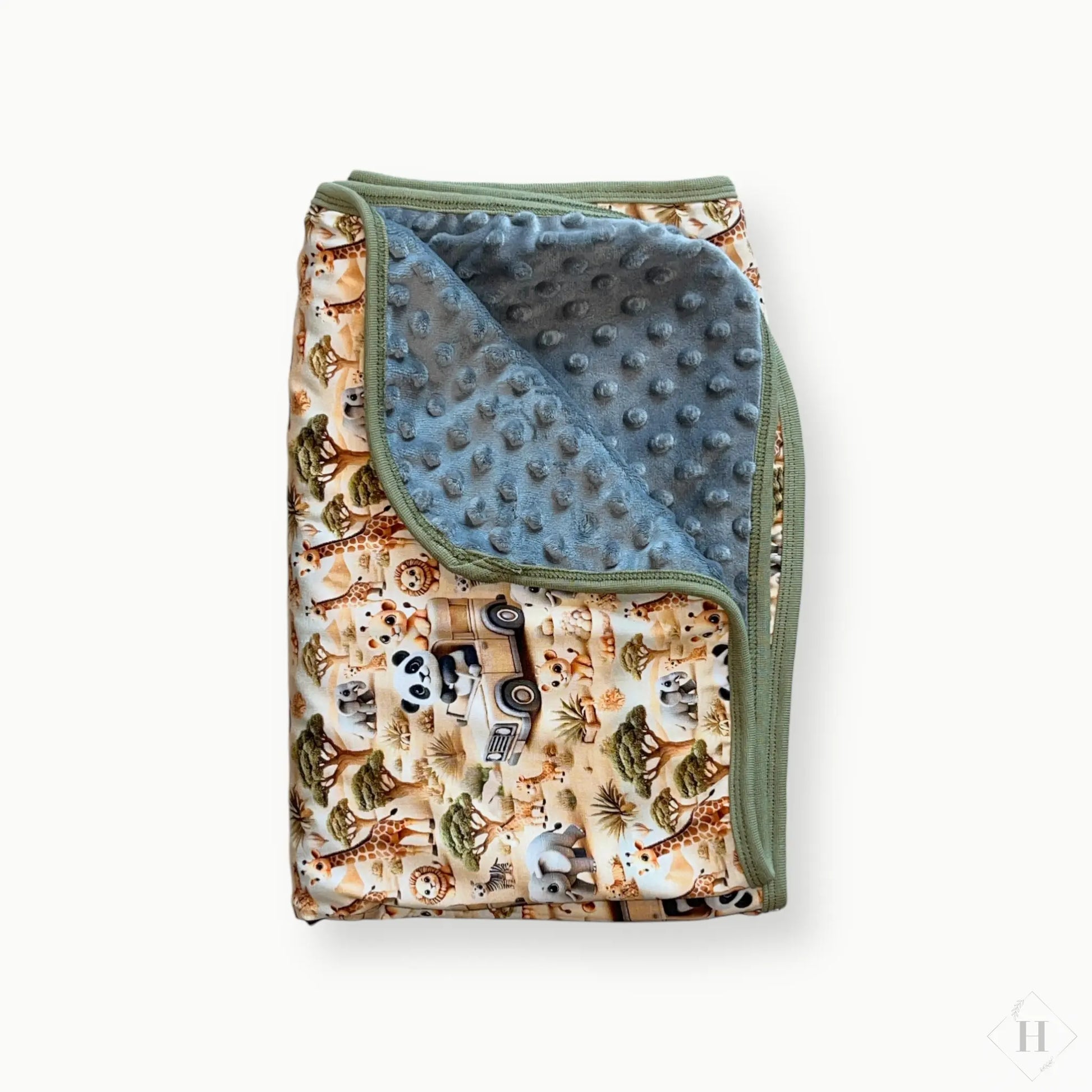 Håndlavet Baby Tæppe Jersey 70x100cm - Blødt Minky Fleece Tæppe til Barnevogn Louifax