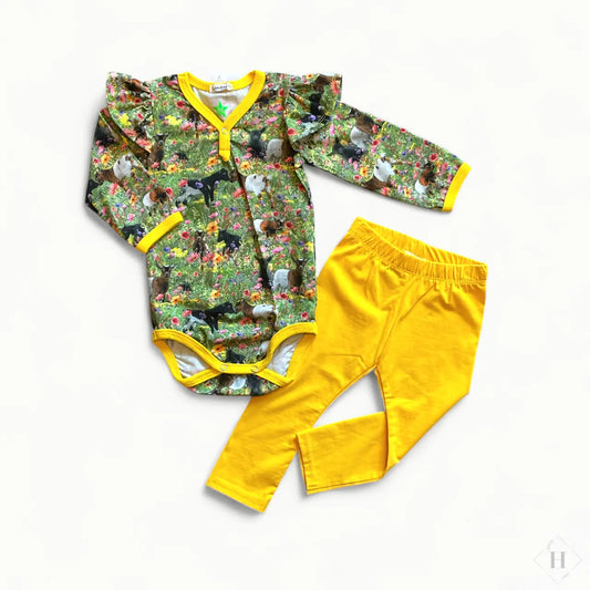 Body og bukser str 74 - geder Louifax