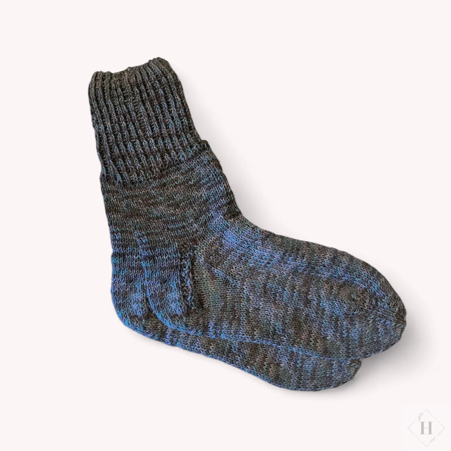 Strikkede strømper str 45-47 Håndlavet af