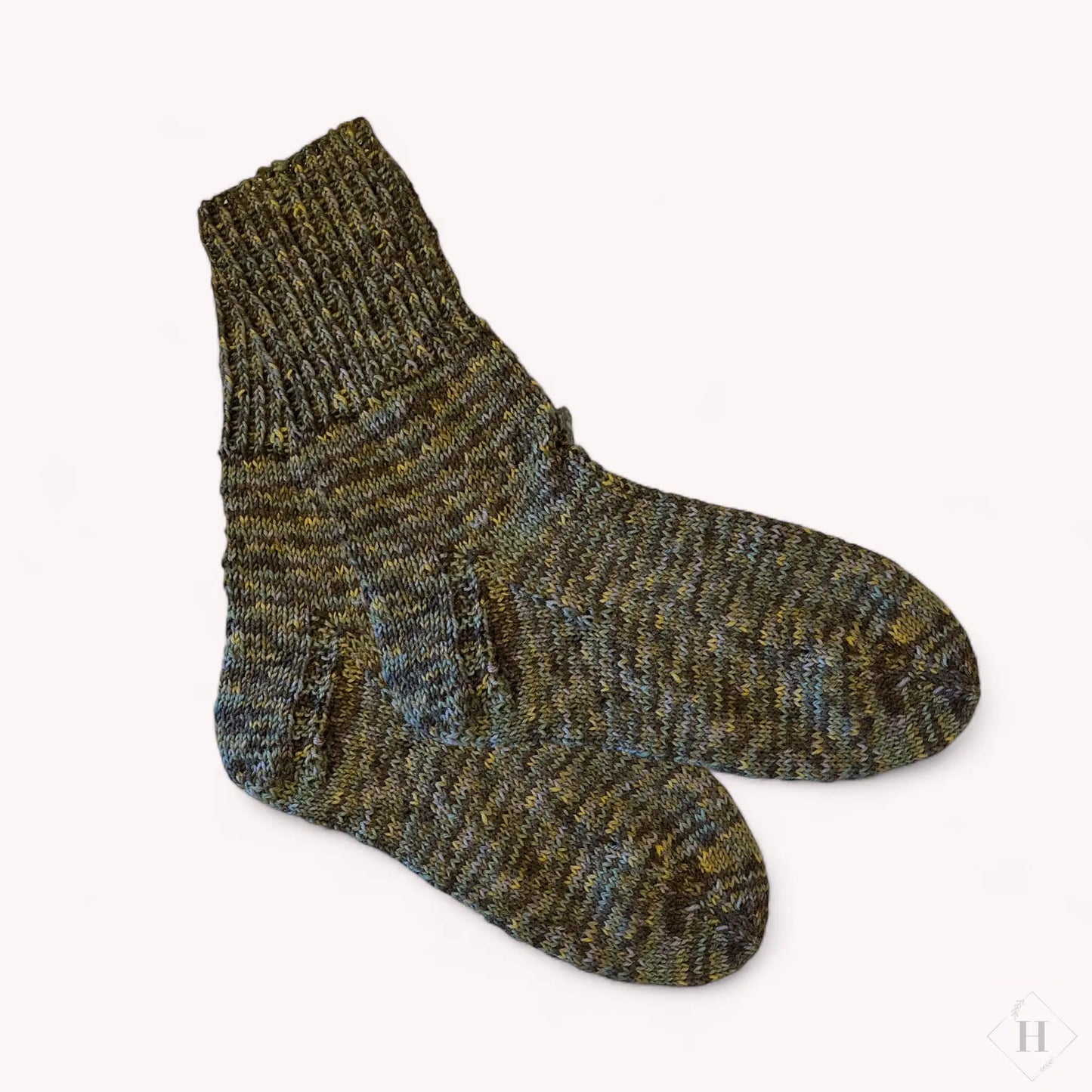 Strikkede strømper str 45-47 Håndlavet af