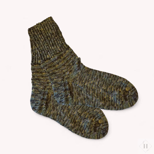 Strikkede strømper str 45-47 Håndlavet af