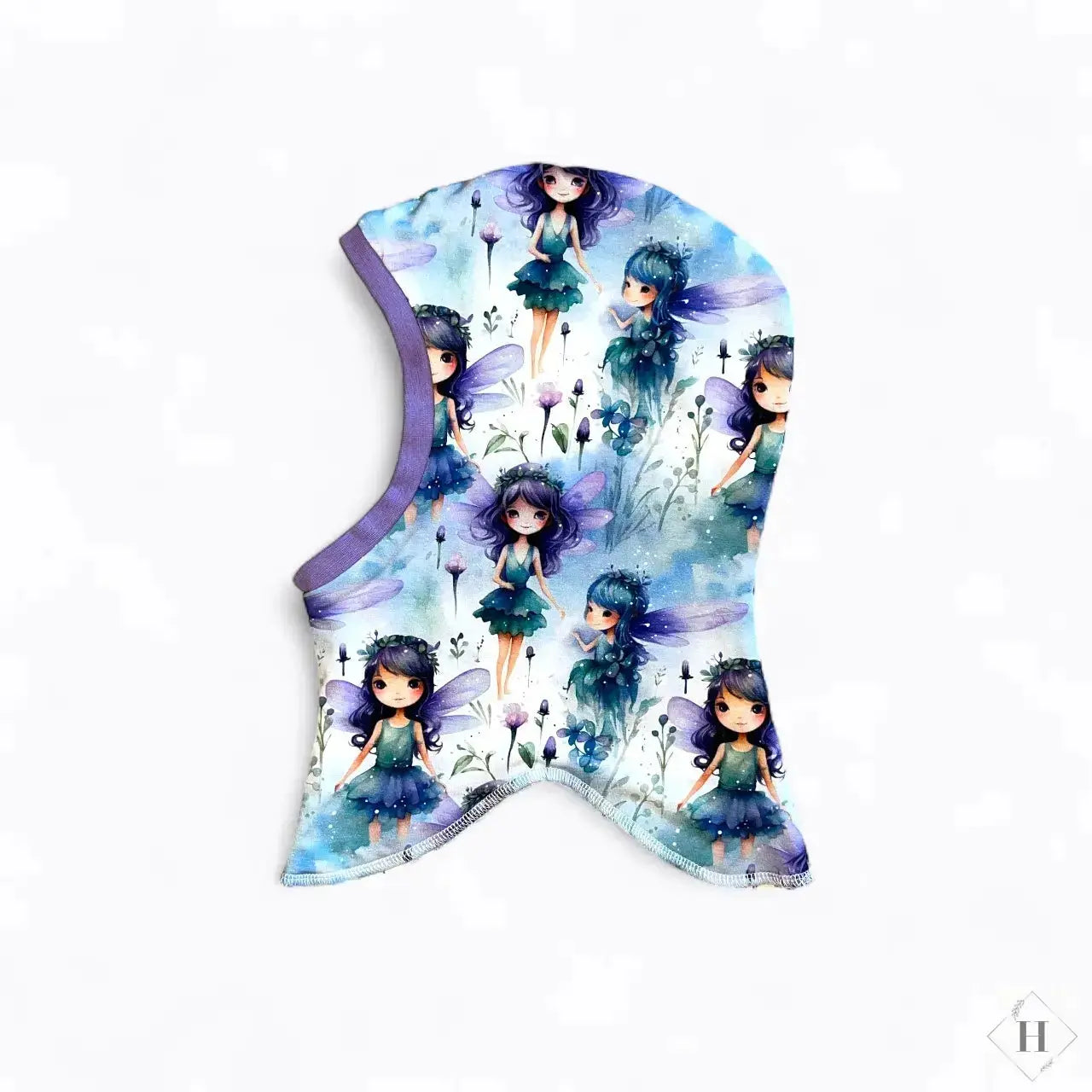 Håndlavet Baby Elefanthue Jersey Str 49-52 - Varm To-Lags Vinterhue 18 Mdr-4år Louifax