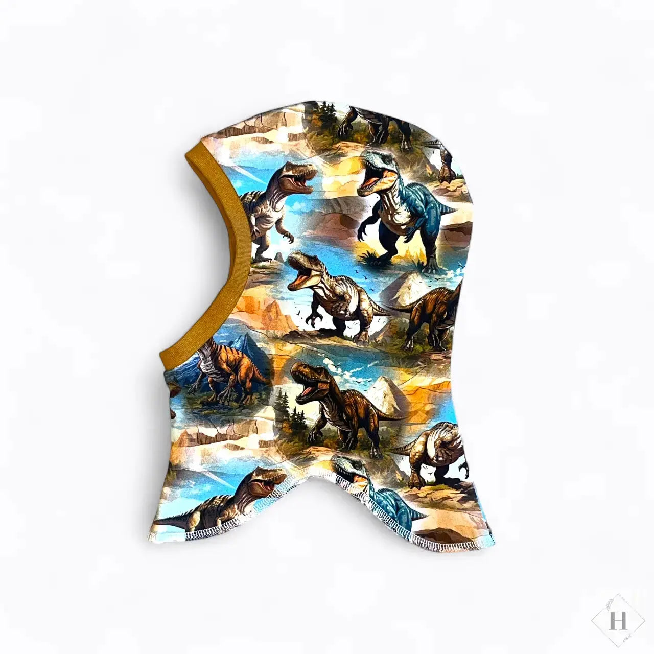 Håndlavet Baby Elefanthue Jersey Str 46-49 - Varm To-Lags Vinterhue 6-18 Måneder Louifax