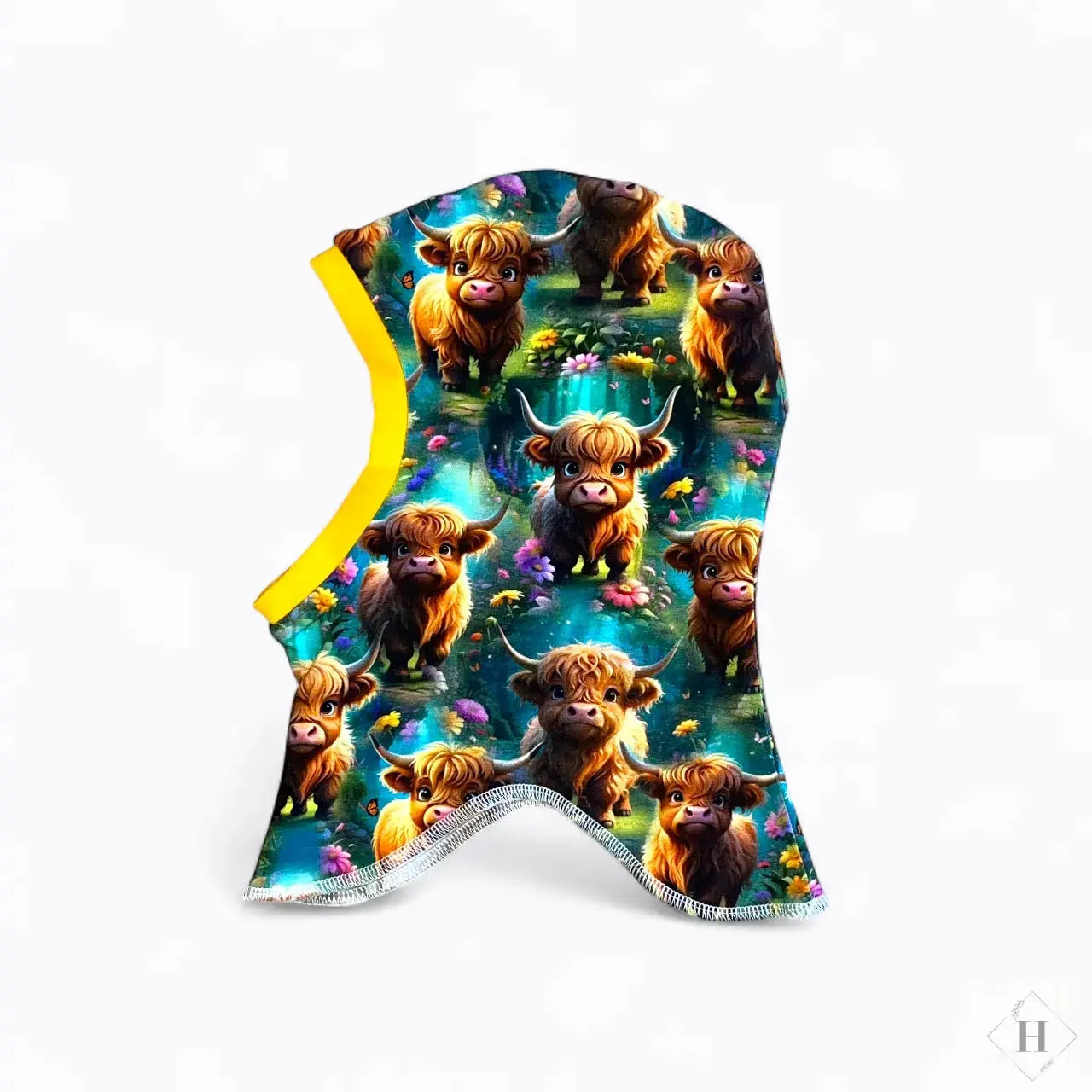 Håndlavet Baby Elefanthue Jersey Str 46-49 - Varm To-Lags Vinterhue 6-18 Måneder Louifax