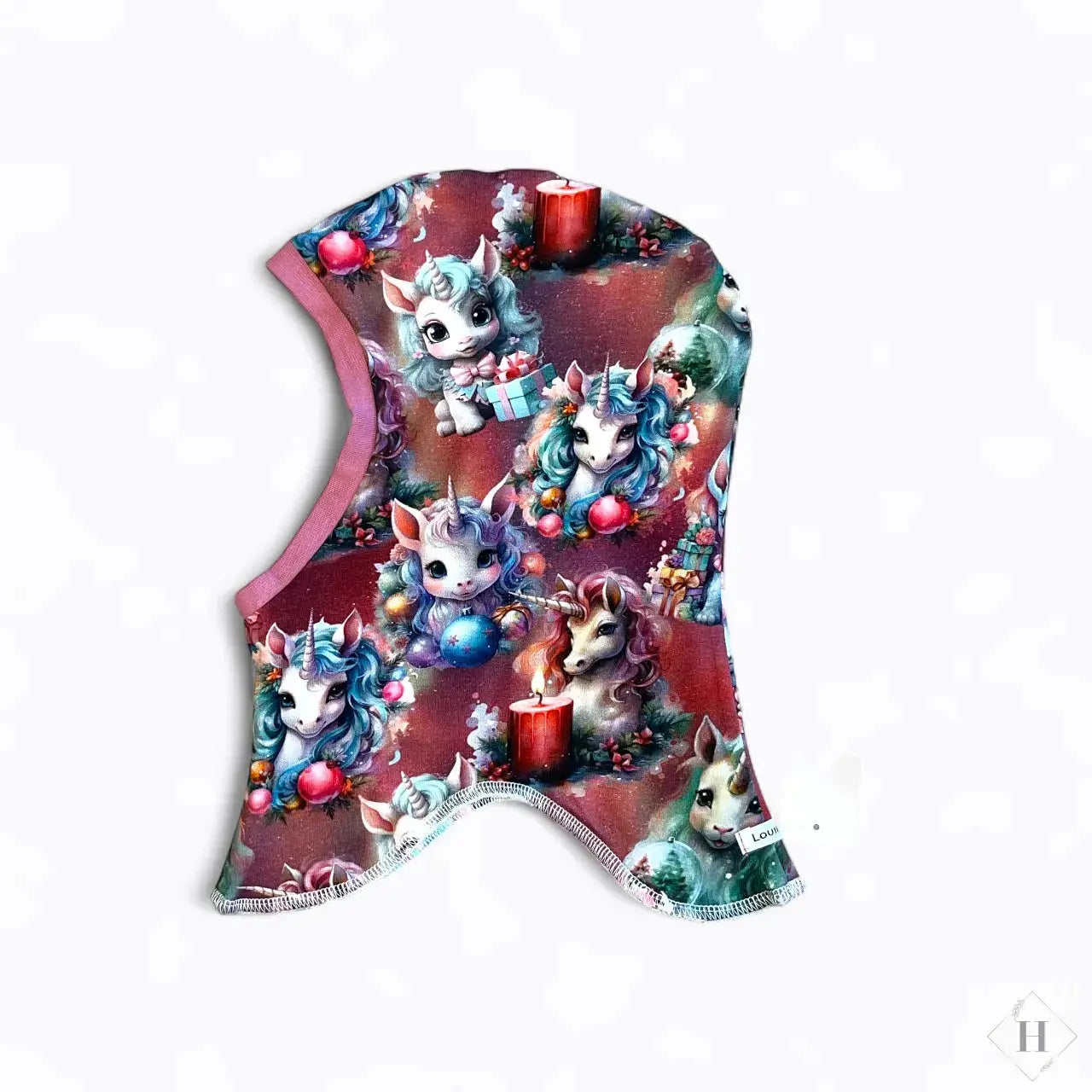 Håndlavet Baby Elefanthue Jersey Str 46-49 - Varm To-Lags Vinterhue 6-18 Måneder Louifax