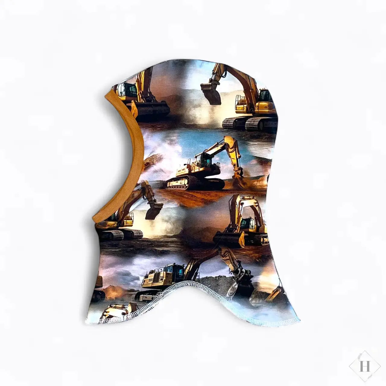 Håndlavet Baby Elefanthue Jersey Str 46-49 - Varm To-Lags Vinterhue 6-18 Måneder Louifax