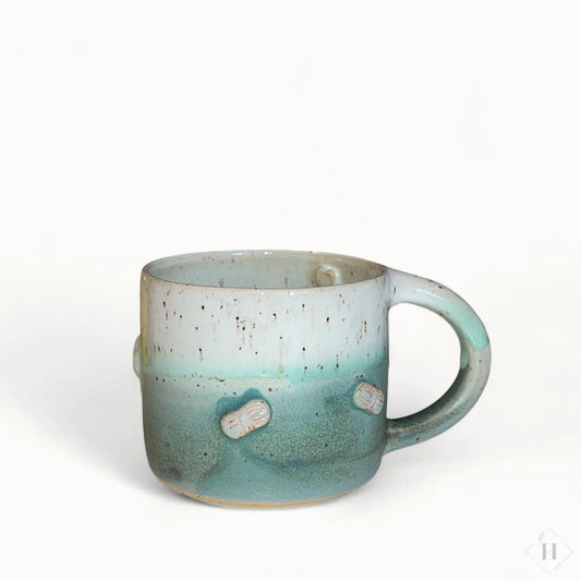 Krus med hank - garnnøgler (blågrøn) Clay by Hornstrup