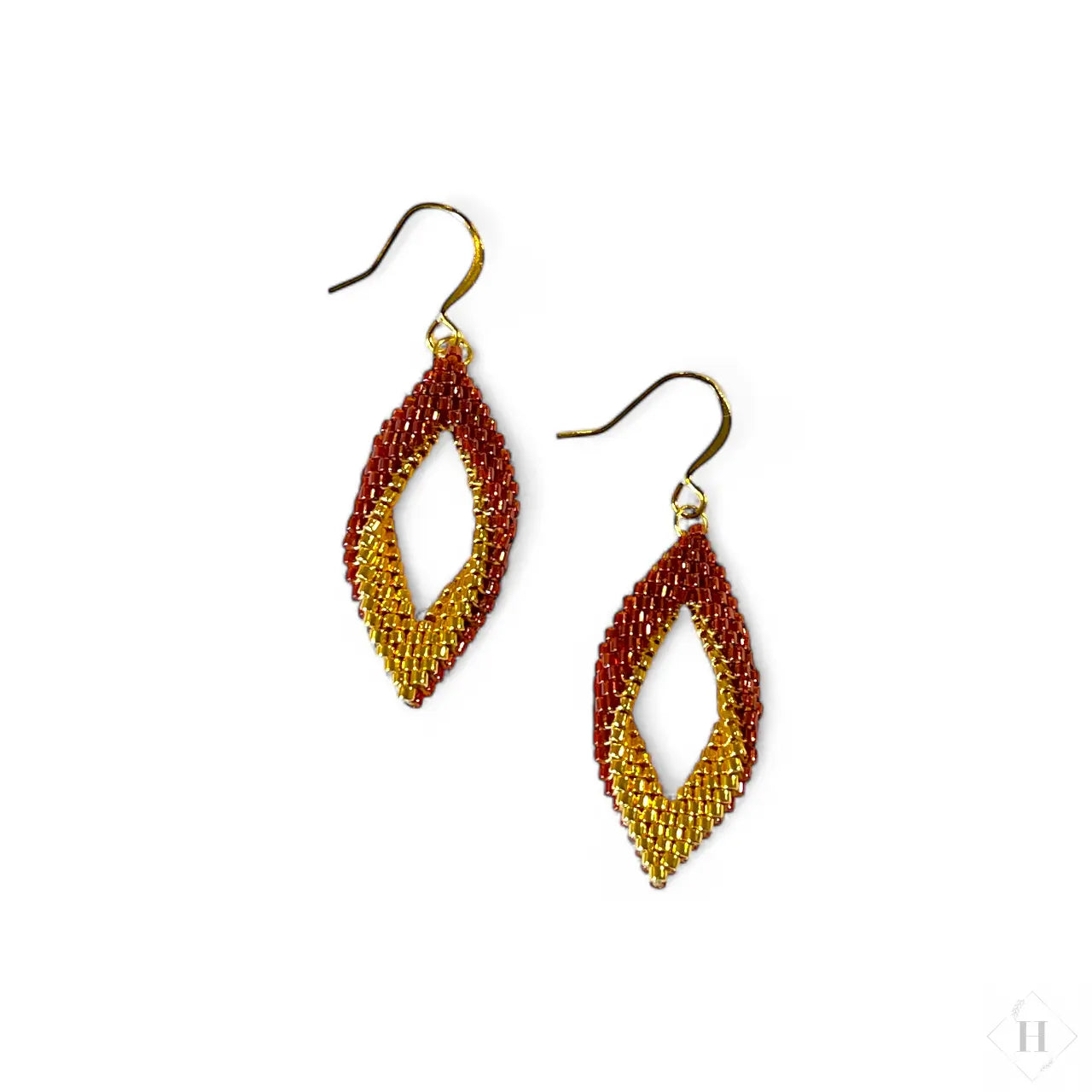 Twist øreringe i miyuki perler - (flere varianter) Mabalser