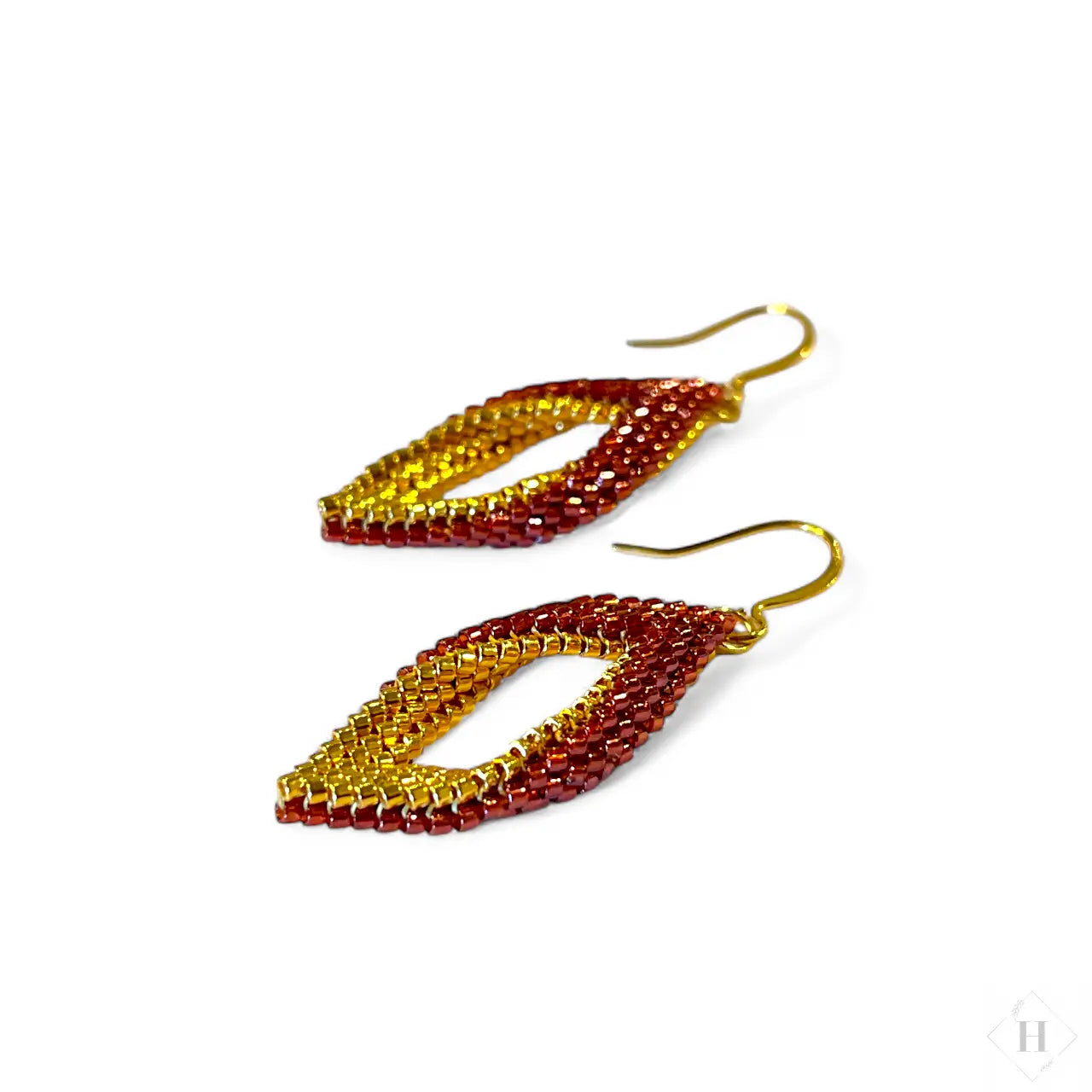 Twist øreringe i miyuki perler - (flere varianter) Mabalser