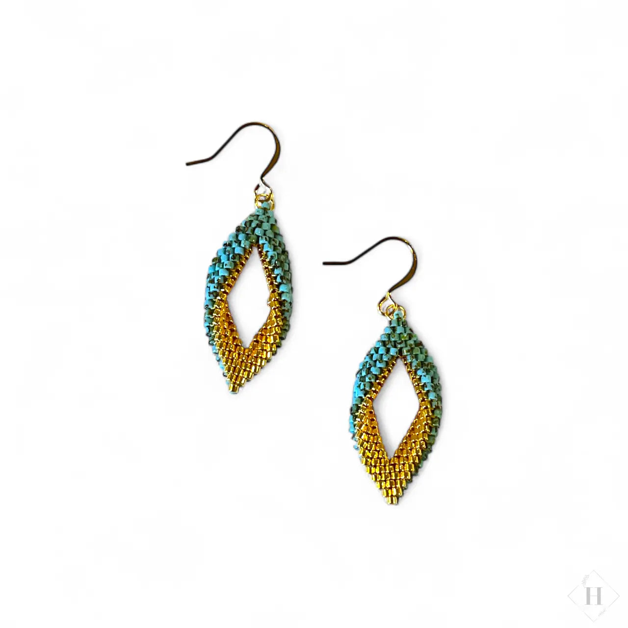 Twist øreringe i miyuki perler - (flere varianter) Mabalser