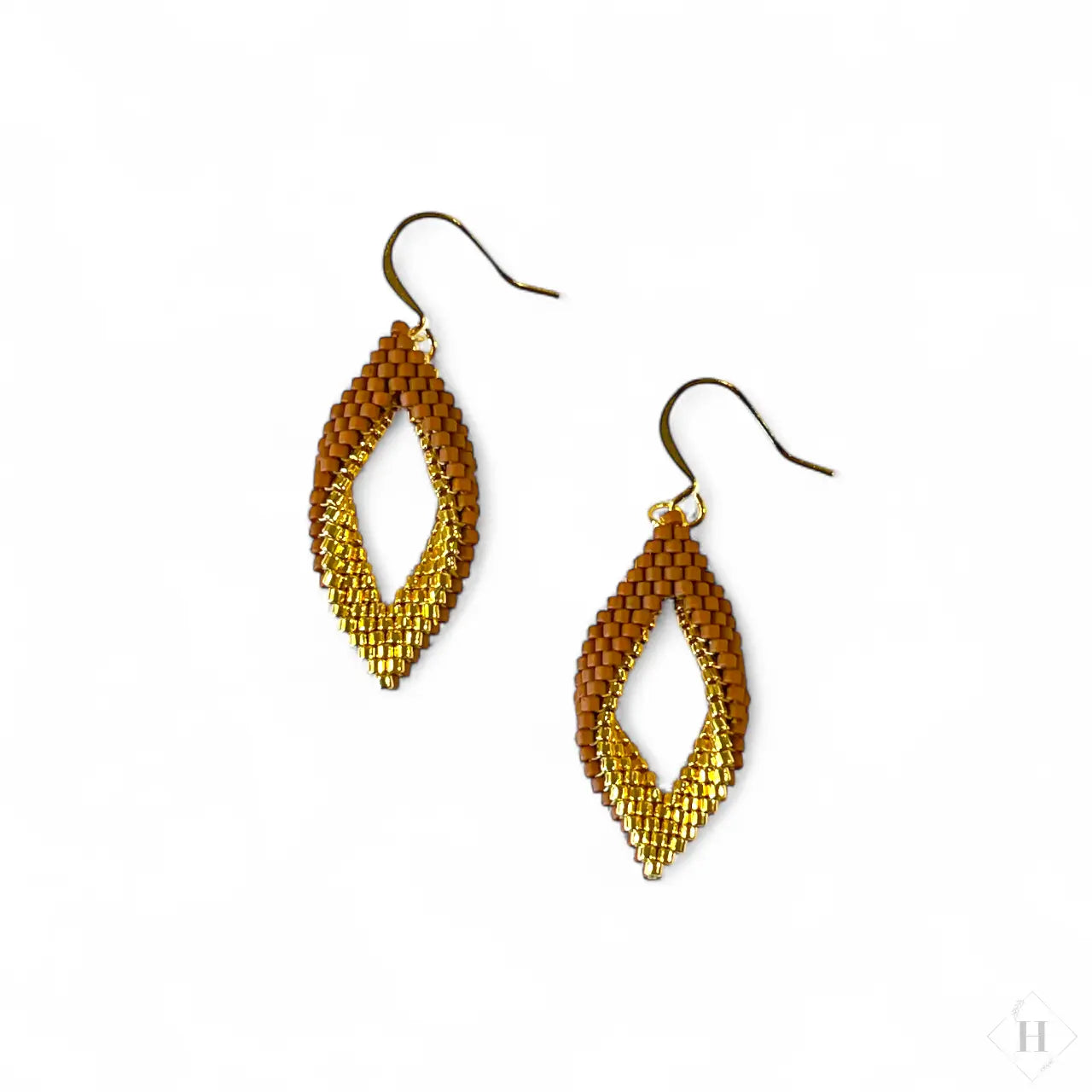 Twist øreringe i miyuki perler - (flere varianter) Mabalser