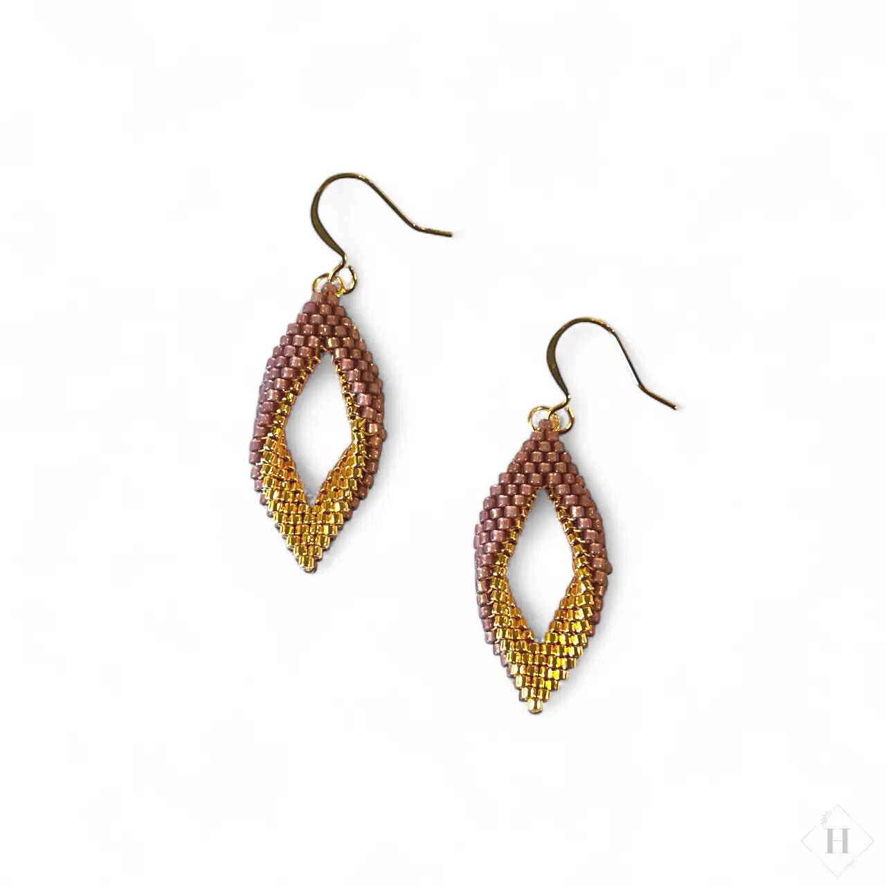 Twist øreringe i miyuki perler - (flere varianter) Mabalser