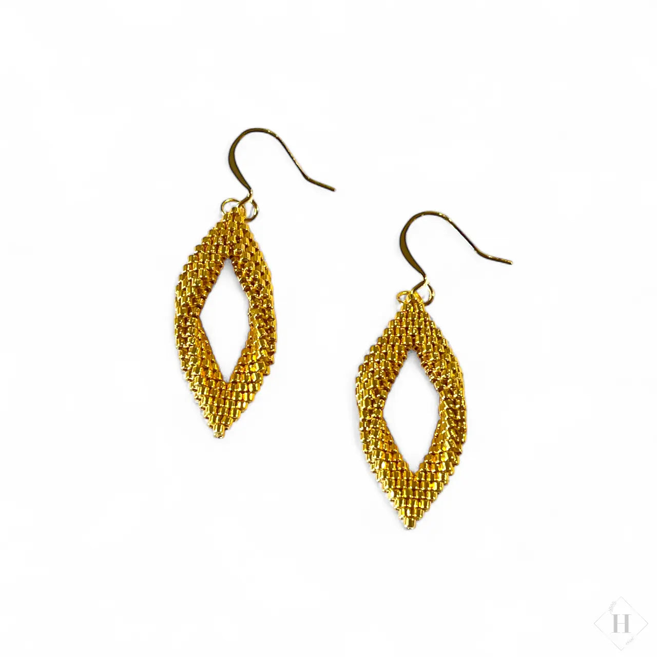 Twist øreringe i miyuki perler - (flere varianter) Mabalser